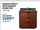MASON VANITY WITH QUARTZ STONE TOP
