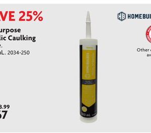 All Purpose Acrylic Caulking