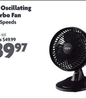 8" Oscillating Turbo Fan