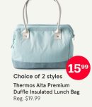 Thermos Alta Premium Duffle Insulated Lunch Bag
