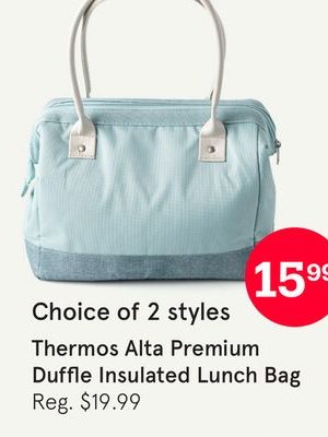 Thermos Alta Premium Duffle Insulated Lunch Bag