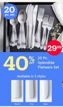 20 Pc. Splendide Flatware Set