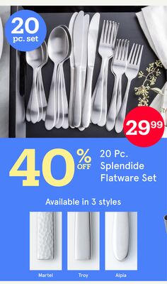 20 Pc. Splendide Flatware Set
