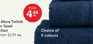 Moda Allure Turkish Cotton Towel Collection