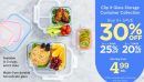 Clip It Glass Storage Container Collection