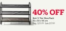 Noir 3-Tier Shoe Rack