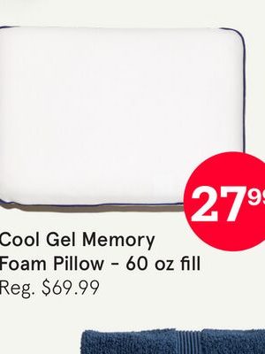 Cool Gel Memory Foam Pillow