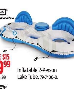 Outbound Inflatable 2-Person Lake Tube.