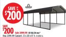 Arrow Carport, 12 x 20 x 8´ h