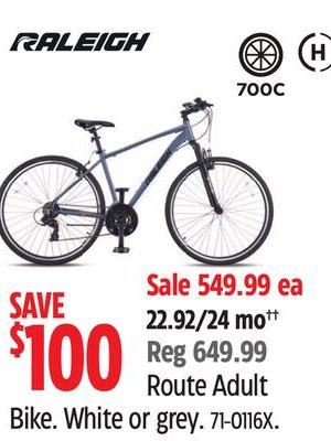 Route Adult Bike White or grey