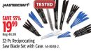 Mastercraft 32-Pc Reciprocating Saw Blade Set with Case