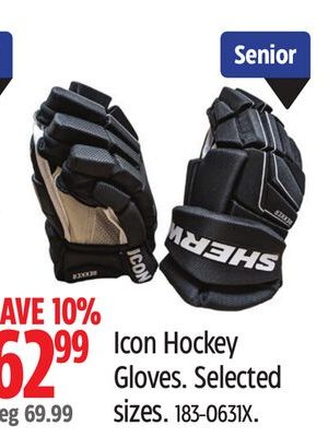 Sherwood Icon Hockey Gloves. Selected sizes