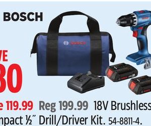 Bosch Brushless Compact 1⁄2˝ Drill/Driver Kit