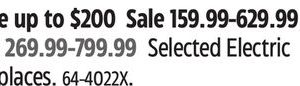 CANVAS Selected Electric Fireplaces
