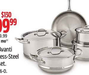 Lagostina 9-Pc Avanti Stainless-Steel Cookset