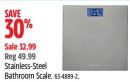 Accuweight Stainless-Steel Bathroom Scale