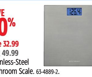 Accuweight Stainless-Steel Bathroom Scale
