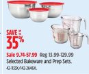 Anchor Hocking Selected Bakeware and Prep Sets