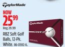 TaylorMade RBZ Soft Golf Balls, 12-Pk. White