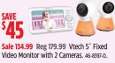 Vtech 5˝ Fixed Video Monitor with 2 Cameras