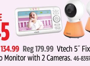 Vtech 5˝ Fixed Video Monitor with 2 Cameras