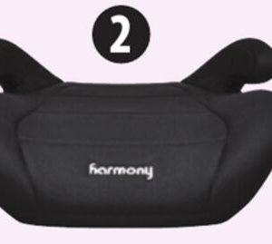 Harmony Dash Backless Booster Car Seat, Black