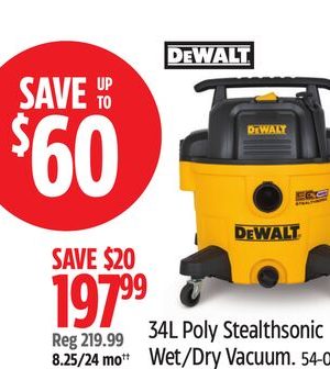 34L Poly Stealthsonic Wet/Dry Vacuum