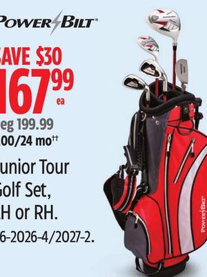 PowerBilt Junior Tour Golf Set, LH or RH