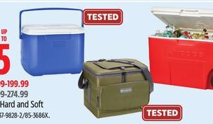 Outbound Selected Hard and Soft Coolers