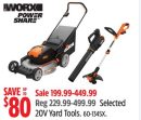 WORX Selected 20V Yard Tools