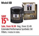 Mobil Extended Performance Synthetic Oil Filters