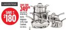 Lagostina 10-Pc Atigiano 3-Ply Clad Cookset