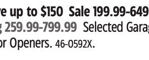 Chamberlain® Selected Garage Door Openers