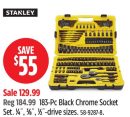 Stanley 183-Pc Black Chrome Socket Set