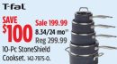 T-fal 10-Pc StoneShield Cookset