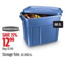 Rubbermaid Storage Tote.