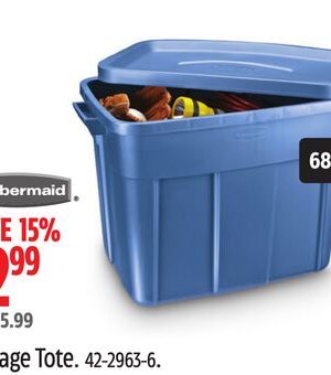 Rubbermaid Storage Tote.