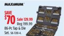 MAXIMUM 86-Pc Tap & Die