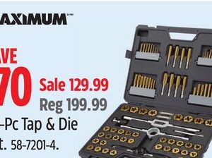 MAXIMUM 86-Pc Tap & Die