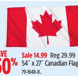 54˝ x 27˝ Canadian Flag