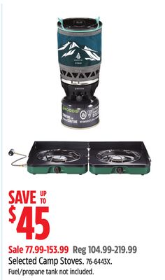 Outbound Selected Camp Stoves