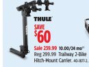 Thule Trailway 2-Bike Hitch-Mount Carrier. .