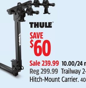 Thule Trailway 2-Bike Hitch-Mount Carrier. .