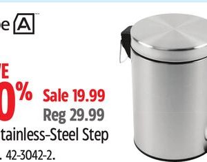 type A 5L Stainless-Steel Step Can