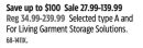 Type-a Selected type A and For Living Garment Storage Solutions
