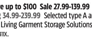 Type-a Selected type A and For Living Garment Storage Solutions