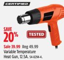 CERTIFIED Variable Temperature Heat Gun