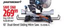 Mastercraft 10˝ Dual-Bevel Sliding Mitre Saw