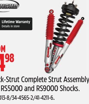 Quick-Strut Complete Strut Assembly and RS5000 and RS9000 Shocks