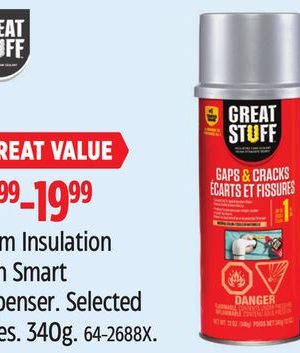 Great Stuff Foam Insulation with Smart Dispenser